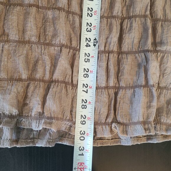 Musera Sheer Shirred Halter Open Back Top Mini Dress NEW Festival Club Med - Picture 6 of 8